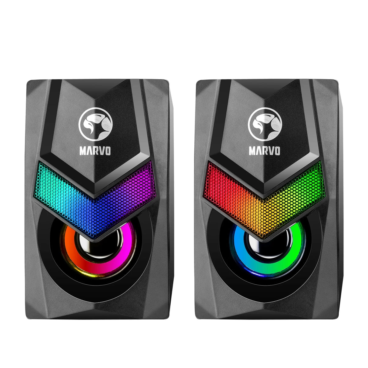 Marvo Scorpion SG-118 Havoc 10 USB Powered Stereo RGB 6W Gaming Speakers