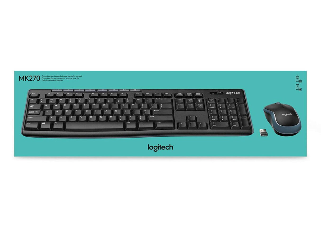 Logitech MK270 Wireless Keyboard and Mouse Combo