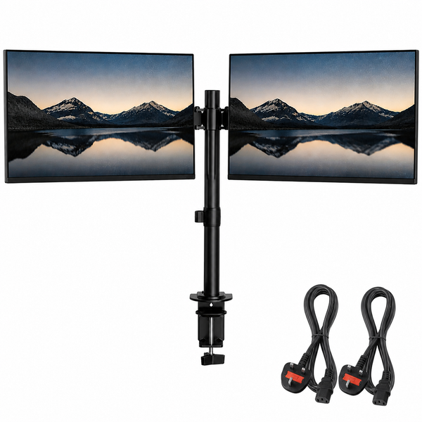 Dual Monitor Screen Bundle 24" Lenovo ThinkVision E24-28 HDMI DP VGA Full HD