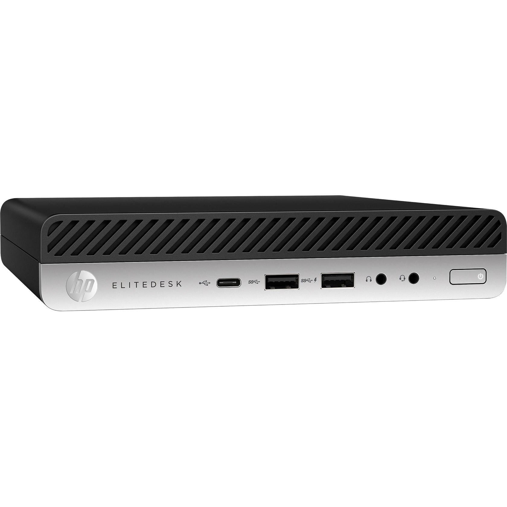 HP EliteDesk 800 G5 Mini + E233 23" LED Monitor | i5-9500T | 16GB RAM, 256GB SSD