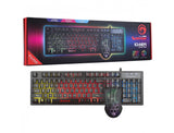 Marvo Scorpion KM409 7 LED USB Gaming Keyboard and Mouse Combo Rainbow Backlit Keyboard