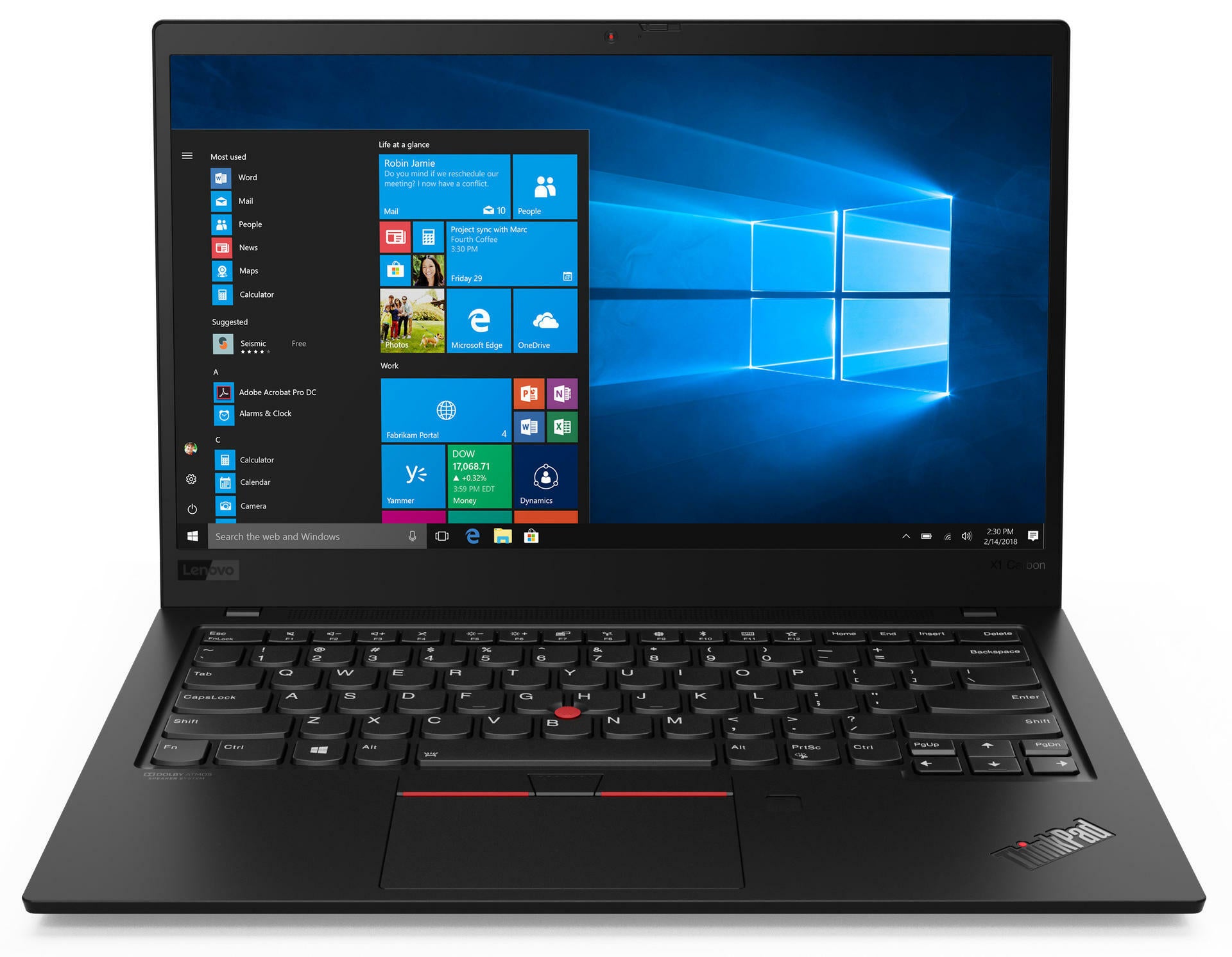 Lenovo ThinkPad X1 Carbon 14" Laptop | i7-8565U | 8GB, 256GB SSD | Windows 11