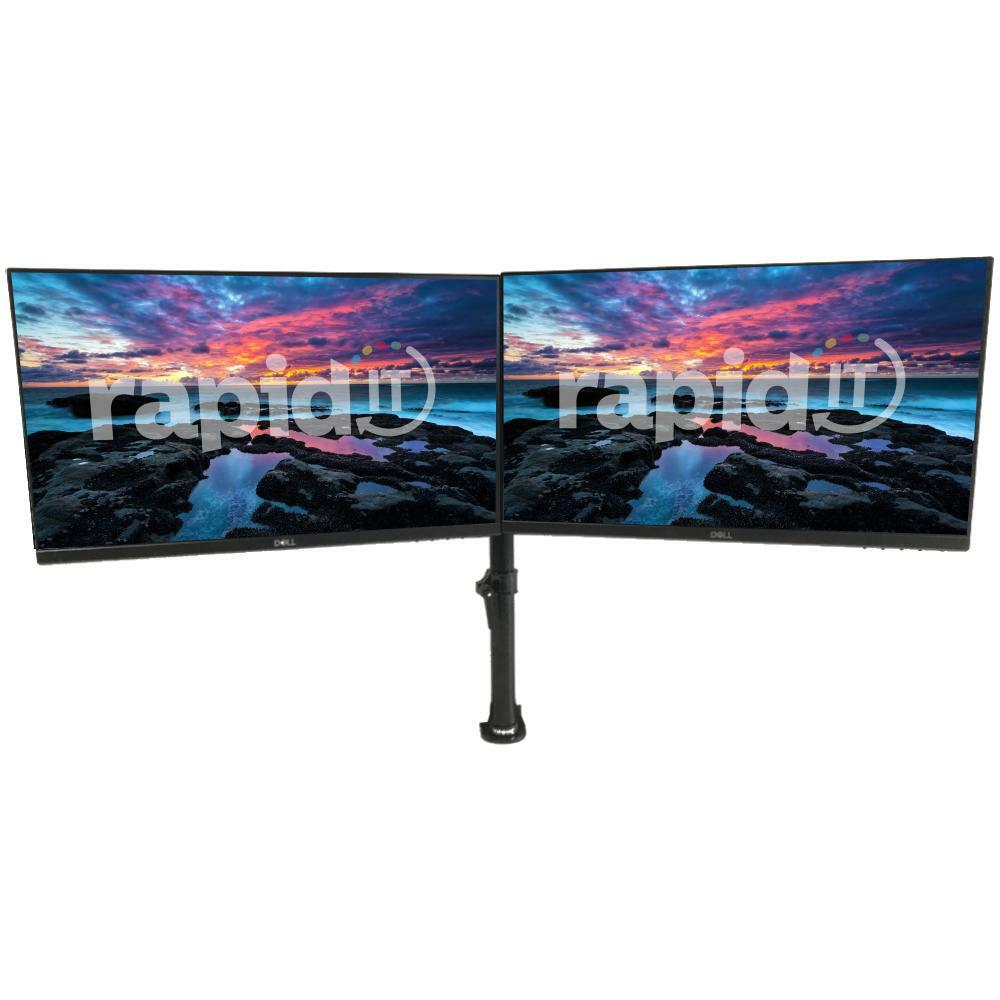 Dual Monitor Screen Setup Bundle | 2x22" Dell P2219H | Dual Stand