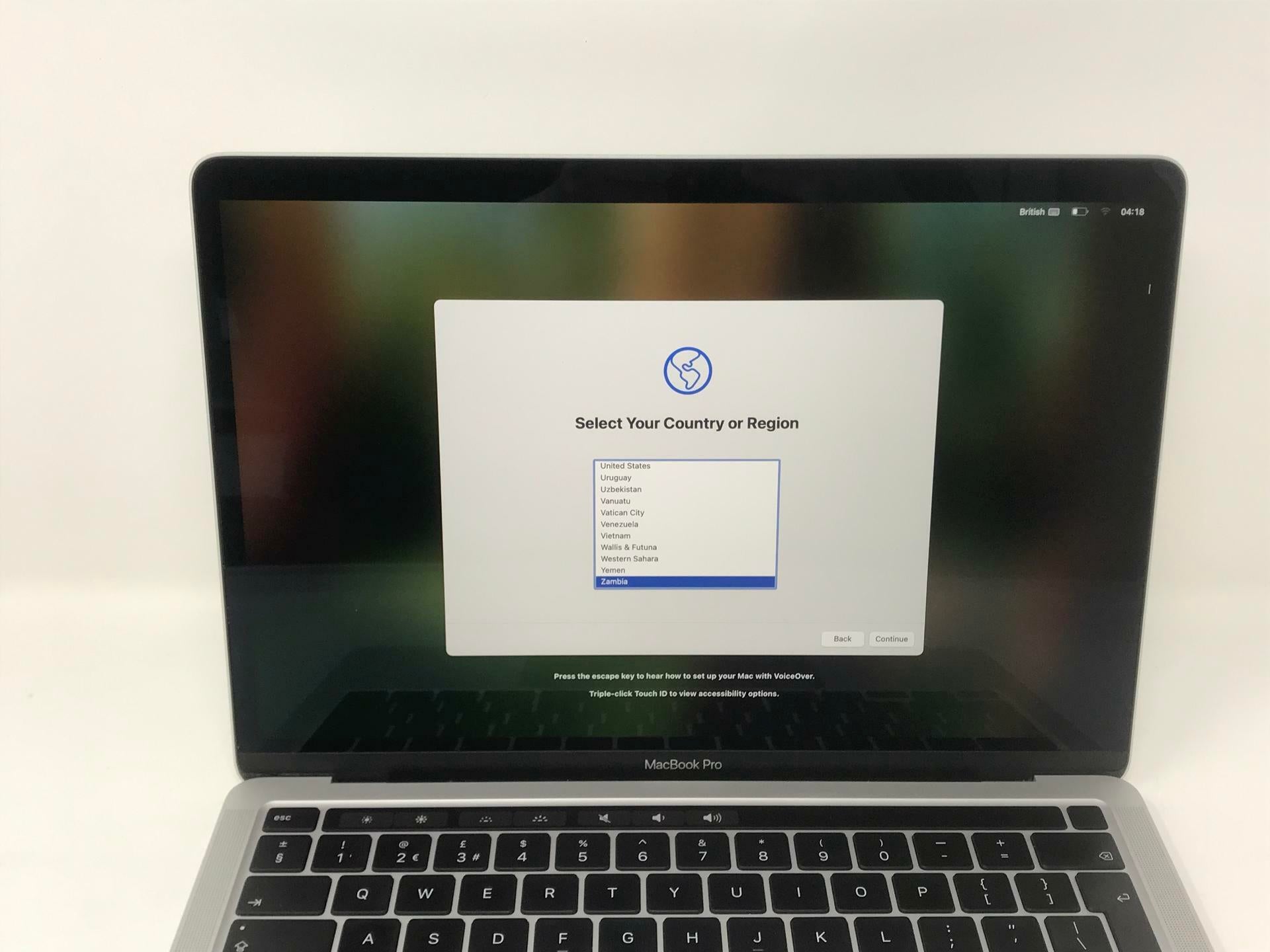 Apple MacBook Pro M1 2020 13.3" 8 Core Touchbar 8GB 256GB A2338 Silver