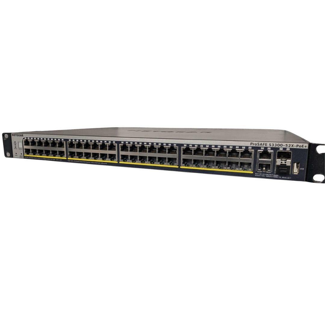 NETGEAR S3300-52X-PoE+ GS752TXP 52-Port Gigabit Stackable Smart Switch 48 PoE+