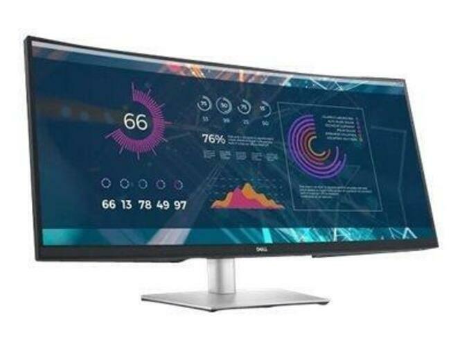 Dell U3421W Curved 34" Ultrawide WQHD IPS USB-C Monitor with KVM Hub Black Stand